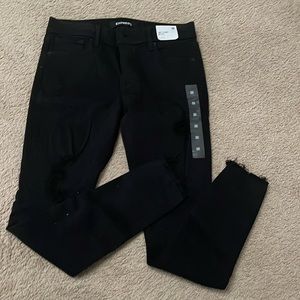 Women’s express ankle jegging mid rise in black size 8 never worn with tags